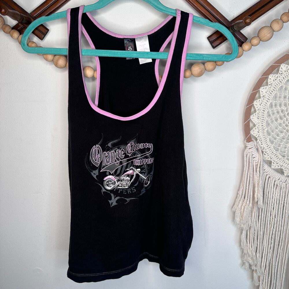 Orange County Choppers Black Pink Trim Y2K Tank